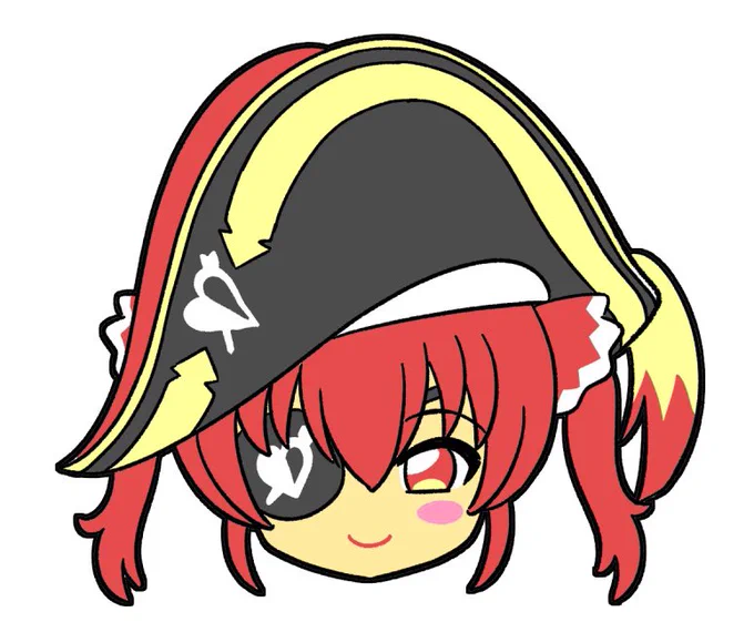 おやすみなさいよい夢を(これは過去に息子の誕生日に作ったケーキのキャラチョコの下絵船長) 