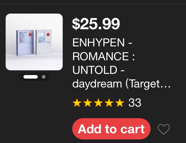 NingProxyHelp's tweet photo. Enhypen ROMANCE : UNTOLD Target Exclusive Buying Proxy (includes Target Exclusive Photocard) 

DM to buy 

✅ ship inclusions only OK
➡️ low checkout fee

정원 희승 제이 제이크 성훈 선우 니키 분철 판매 교환 포카 양도 엔하이픈 https://t.co/Tmaf3j9jrb