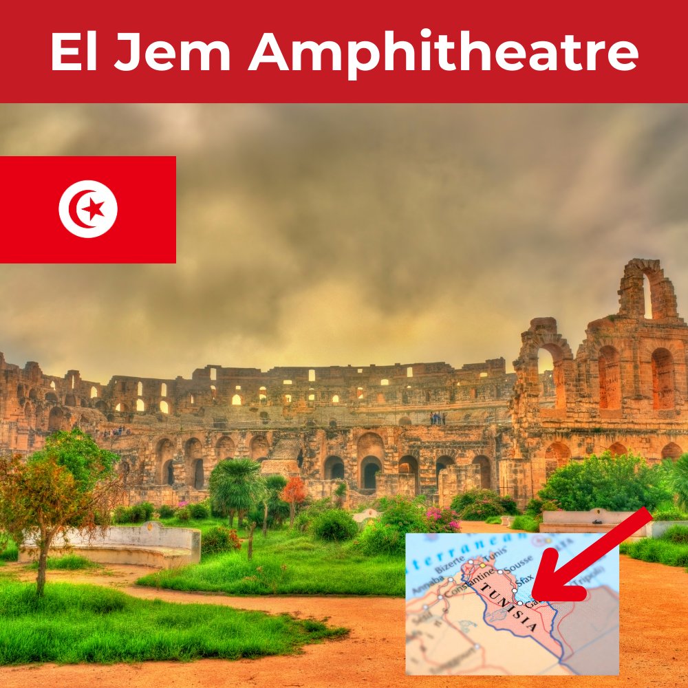 Travel_Quickies's tweet photo. Step into history at El Jem Amphitheatre, Tunisia's Roman marvel! Explore its vast arena and imagine the gladiator battles. A must-see for any traveler! #ElJem #TunisiaTravel #HistoryLovers https://t.co/jyzxLbNRZw