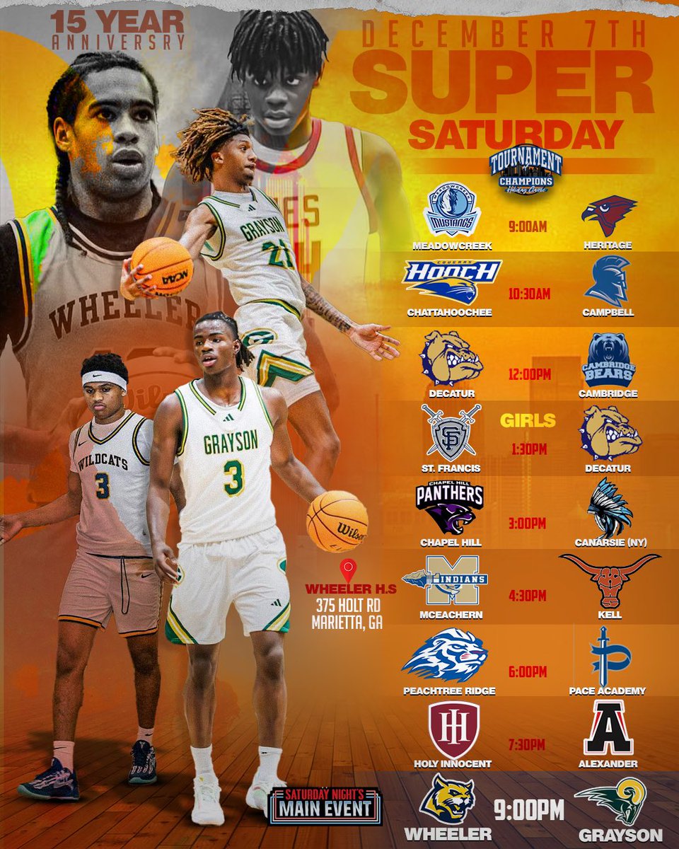 Today is the day! <a href="/ClassicToc/">TOCClassic</a> Super Saturday <a href="/Wheeler_High/">Wheeler High School</a>  Games have started! Join us! 🔥🔥🔥🏀🏀🏀🏀