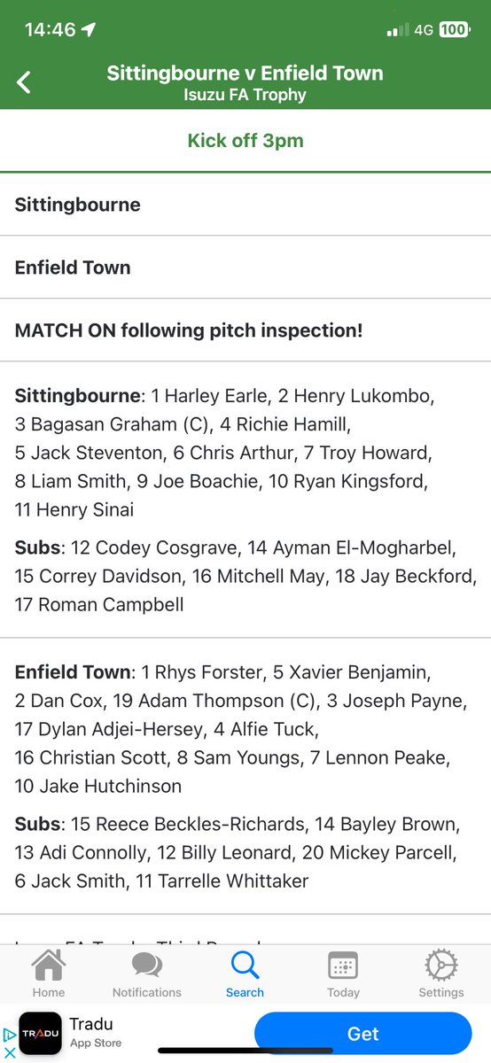 Matthew Gerrard (@matthew_gerrard) on Twitter photo It is a cold and blustery one for <a href="/SittingbourneFC/">Sittingbourne FC</a> as they face <a href="/ETFCOfficial/">Enfield Town FC</a> in the FA Trophy 3rd. A cup shock could be on the cards as the Bourne have a superb home record winning all 10 league games while the visitors are bottom of Conference South. Full comms <a href="/BBCKentSport/">BBC Sport Kent</a> It is a cold and blustery one for <a href="/SittingbourneFC/">Sittingbourne FC</a> as they face <a href="/ETFCOfficial/">Enfield Town FC</a> in the FA Trophy 3rd. A cup shock could be on the cards as the Bourne have a superb home record winning all 10 league games while the visitors are bottom of Conference South. Full comms <a href="/BBCKentSport/">BBC Sport Kent</a>
