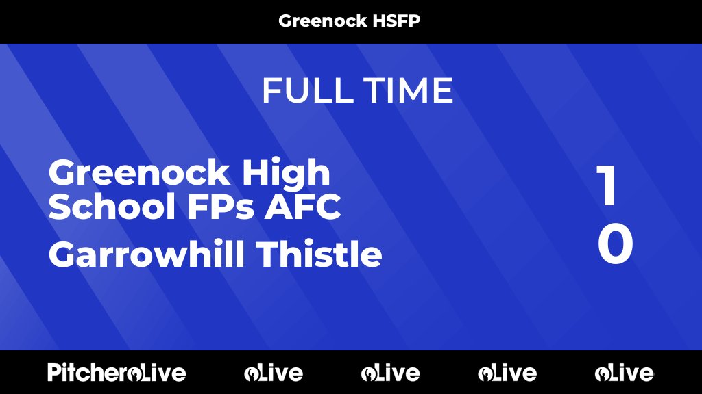 ghsfp's tweet photo. FULL TIME: Greenock High School FPs AFC 1 - 0 Garrowhill Thistle
#GREGAR #Pitchero
https://t.co/GdyAV7YZwp https://t.co/6l6WlJGPGS