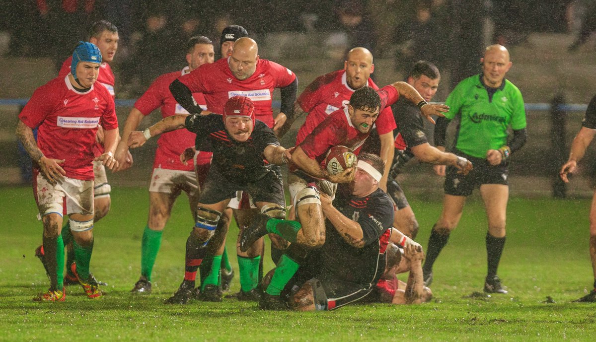 A grim night saw <a href="/SWFireandRescue/">South Wales Fire and Rescue Service</a> take on <a href="/WalesDeafRugby/">WRU Deaf</a>.

The Fire Service made the better start, taking a 17-5 lead. The 2nd half saw Wales Deaf seize the share of possession &amp; a second try, yet a stout Fire Service  defence held for a 12-17 win

sianparry.com/Sport/Rugby/Me…