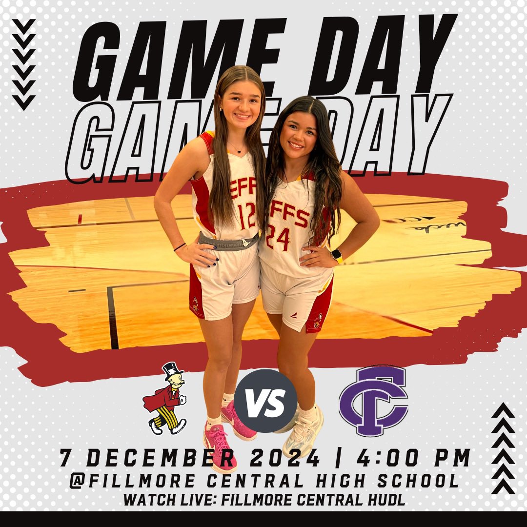 Gameday at Fillmore Central! 🏀

🕐JV: 1:00 pm
🕟 V: 4:00 pm

📹: fan.hudl.com/usa/ne/geneva/…

#JeffPride