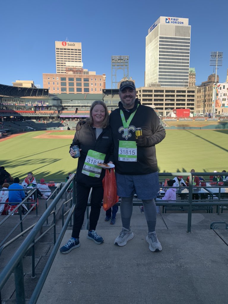 RebelJoe's tweet photo. There is Lightning in All of us, according to the folks at @wiseacrebrew. Even slowpokes like us. Good times at a chilly @StJude 5K. https://t.co/c2lO1nZq8j