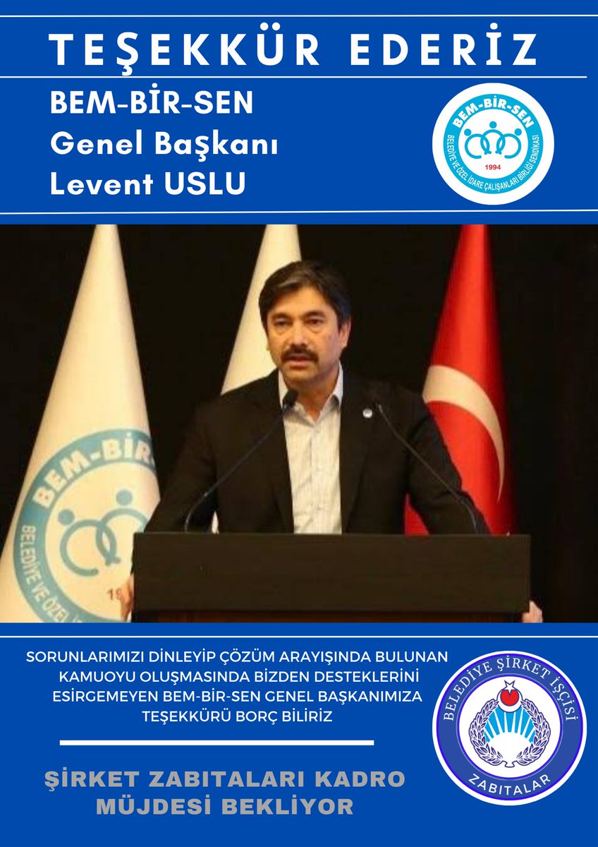 KadirKu25454729's tweet photo. 14.000 belediye şirketi zabıtaları olarak her platformda desteklerinden dolayı çok teşekkür ederiz 
@Leventusl https://t.co/I7vOOGVpnf