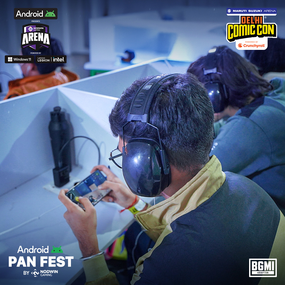 NodwinGaming's tweet photo. The battles got fiercer, the plays got bolder, and the crowd louder! Here’s everything that made Day 2 of Android Pan Fest unforgettable! 🎮🔥

#ComicConIndia #ComicConDelhi #Panfest #BGMI #OpenTournament #ParticipateandWin #NODWINgaming #GamingCommunity #IndianGamingCommunity #AndroidPanfest #Android