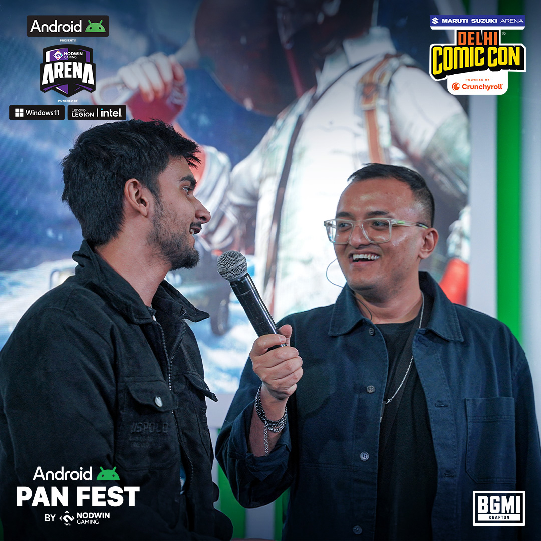NodwinGaming's tweet photo. The battles got fiercer, the plays got bolder, and the crowd louder! Here’s everything that made Day 2 of Android Pan Fest unforgettable! 🎮🔥

#ComicConIndia #ComicConDelhi #Panfest #BGMI #OpenTournament #ParticipateandWin #NODWINgaming #GamingCommunity #IndianGamingCommunity #AndroidPanfest #Android