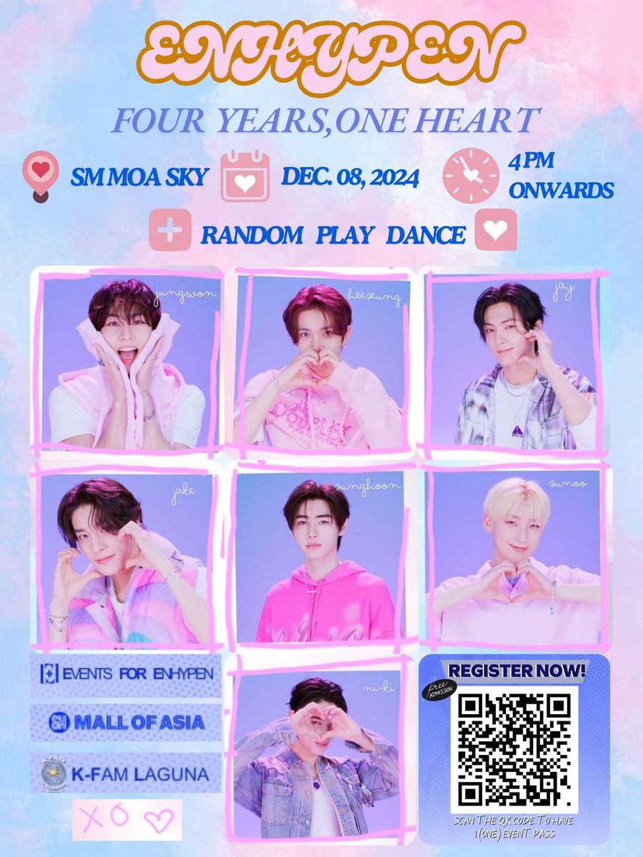 K-Fam Laguna (@kfam_laguna) on Twitter photo It feels like burning, hotter, hotter 🔥
Let's brought the heat back once again as K-FAM Laguna, in collaboration with <a href="/EventsforEnha/">xo, Events for Enhypen ♥️</a>, brings you KPOP RANDOM PLAY DANCE in part of ENHYPEN's 4th ENNIVERSARY celebration 🎆 🎇 + It feels like burning, hotter, hotter 🔥
Let's brought the heat back once again as K-FAM Laguna, in collaboration with <a href="/EventsforEnha/">xo, Events for Enhypen ♥️</a>, brings you KPOP RANDOM PLAY DANCE in part of ENHYPEN's 4th ENNIVERSARY celebration 🎆 🎇 +