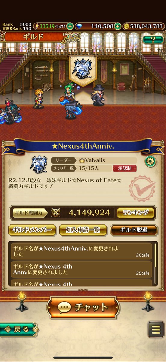 valvalis1's tweet photo. ★Nexus 4周年！！！🎉㊗️🎉
この記念日に1位を取ることが出来ました！！

維持が辛く解散を何度か考えたこともありましたが、続けてきて本当に良かった！

4周年当日に1位になるように頑張ってくれたメンバーまた、募集のツイートにリツイートなど、支えてくれたみなさま

ありがとうございます！！！ https://t.co/IR5QLLKjNO