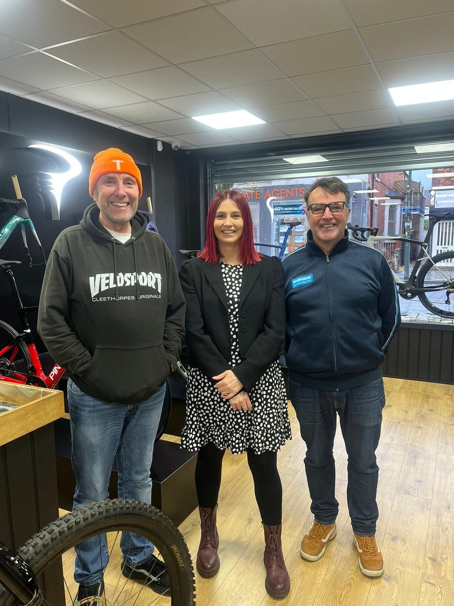 melanie_onn's tweet image. Earlier today, I popped into VeloSport on St Peter’s Ave to visit Martin and Graham.

They’ve been operating for 23yrs, helping to keep people active and healthy. 

It’s great that businesses like them are really helping to brighten up our high streets.

#smallbizsaturday