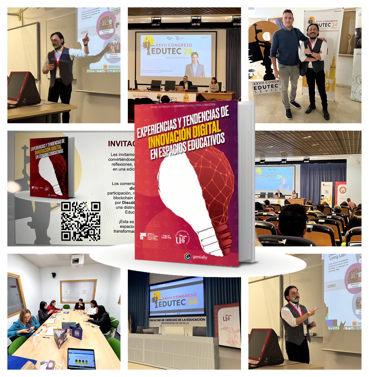 igrezan's tweet photo. ✨ ¡Forma parte de un hito educativo! En #Edutec2024 (Univ. de Sevilla) nuestro libro "Experiencias y Tendencias de Innovación Digital en Espacios Educativos" fue reconocido. Ahora queremos que contribuyas con tus ideas. 🌟 Sigue este hilo👇🏼 https://t.co/lPPMwEsqh3