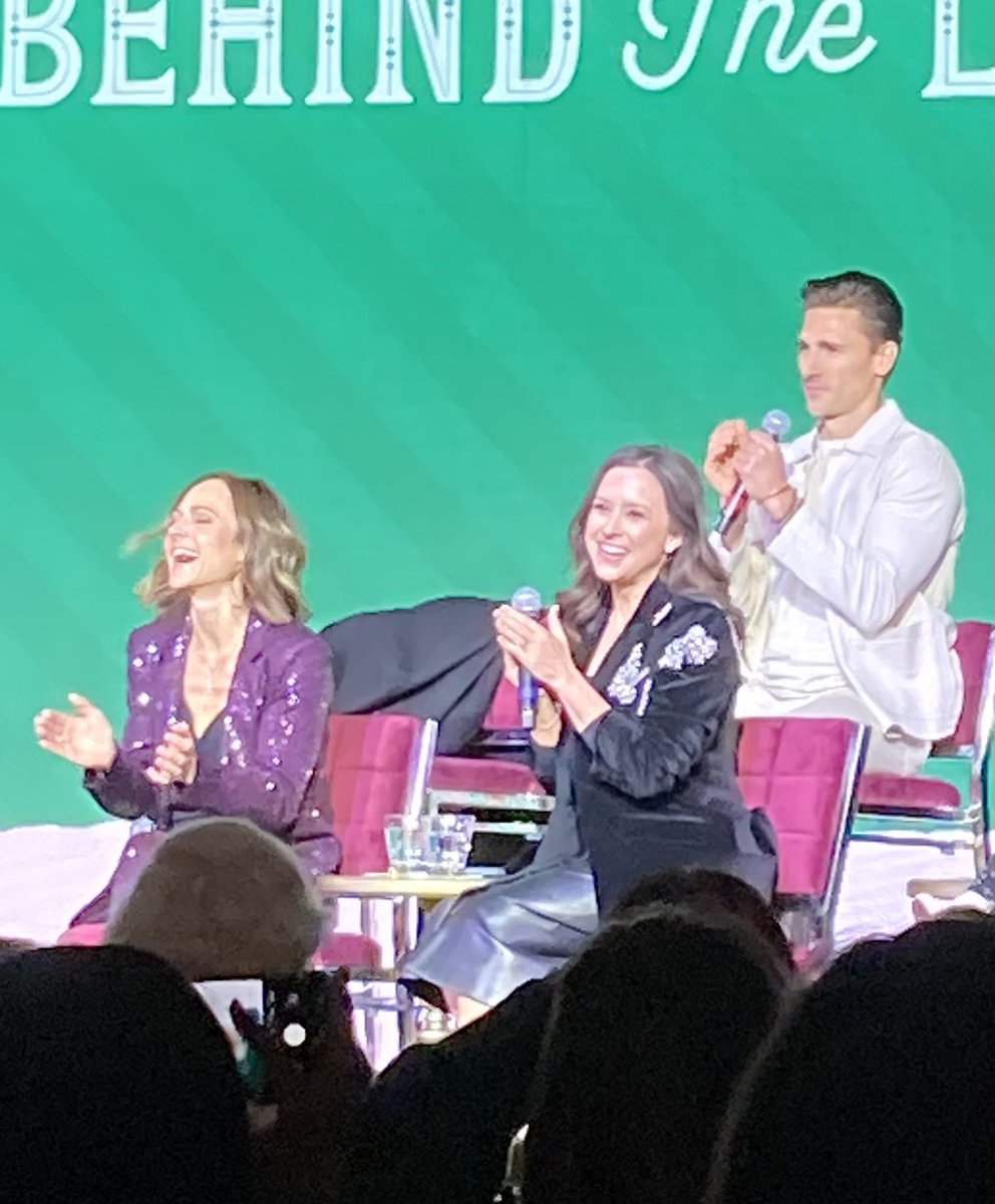melander's tweet photo. R is in heaven as she listens to her fav Hallmark stars https://t.co/qXip6tVJNR