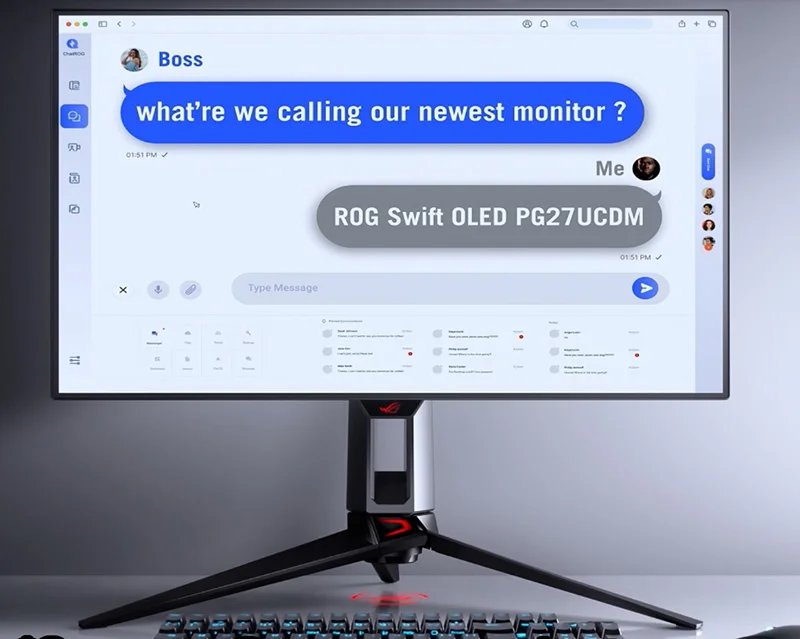 Zuby_Tech's tweet photo. Asus Teases World's First 27" 4K OLED 240Hz Gaming Monitor Ahead Of CES 2025!

#CES2025 #CES25 #CES #ASUSCES #ASUS #OLED #4K https://t.co/EezY0Q3WVj