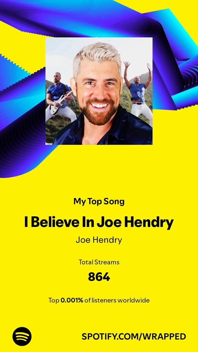 RoseSynn's tweet photo. Top 0.001% of listeners, because I believe in @joehendry https://t.co/ZyhDylXxgw