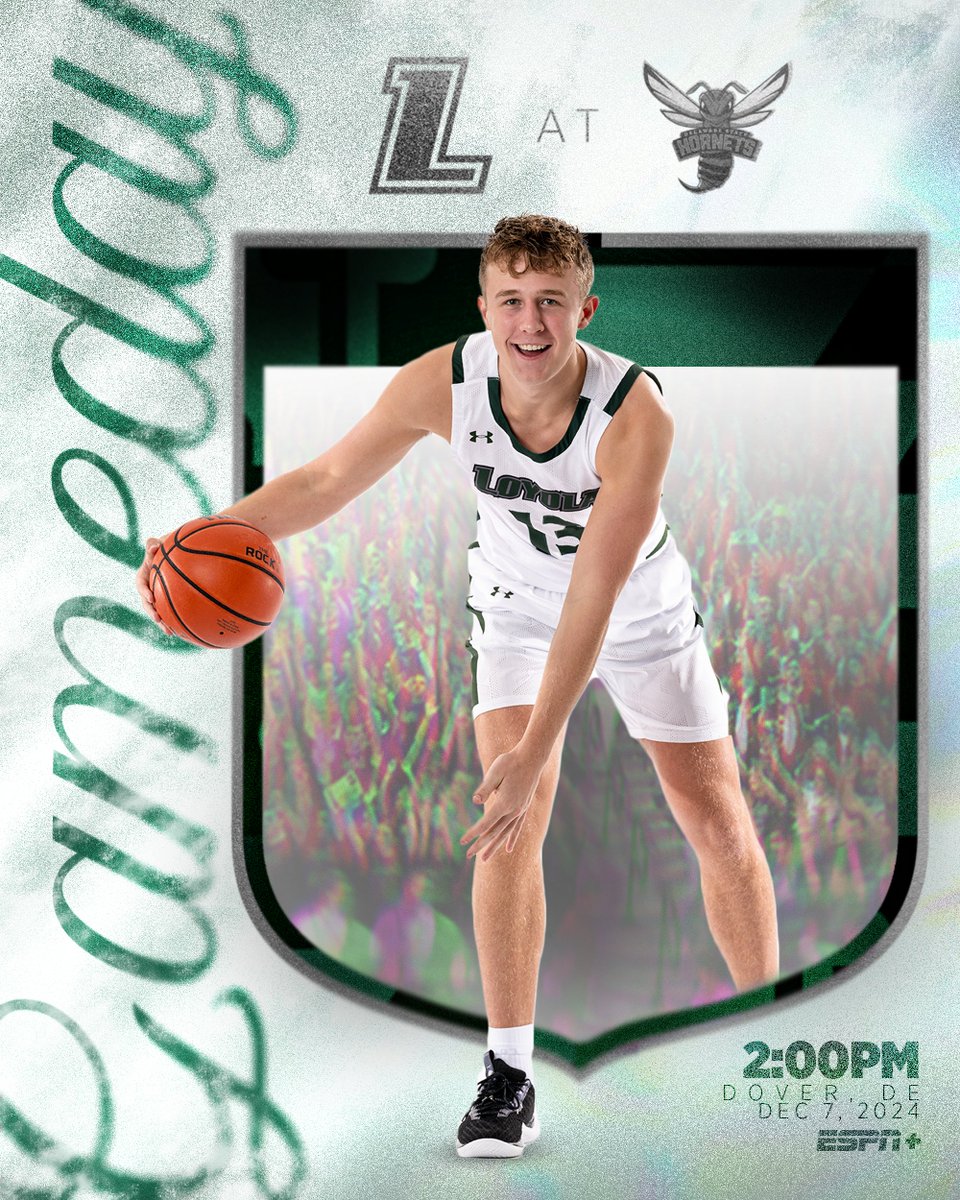 LoyolaMBB's tweet photo. Afternoon matinee in Delaware today.

🆚 Delaware State
🕑 2:00 p.m.
📍 Dover, Del.
📺 (@ESPNPlus) https://t.co/kNAkLwDQ9J
📈 https://t.co/avMJH52K4i
📰 https://t.co/l7f8FVwJ6G

#GoHounds https://t.co/l9rORBkBE8