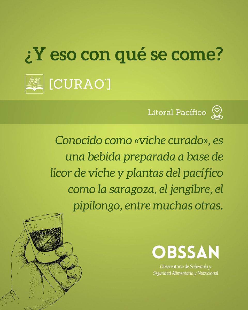 Obssan_UN's tweet image. El curao es una bebida ancestral de las comunidades negras del pacífico, se realiza a base de Viche y se cura con plantas medicinales que se intencionan con un objetivo específico 🌿🌛

¡El Viche ya es Patrimonio Cultural e Inmaterial de la Nación! 🔥🫀