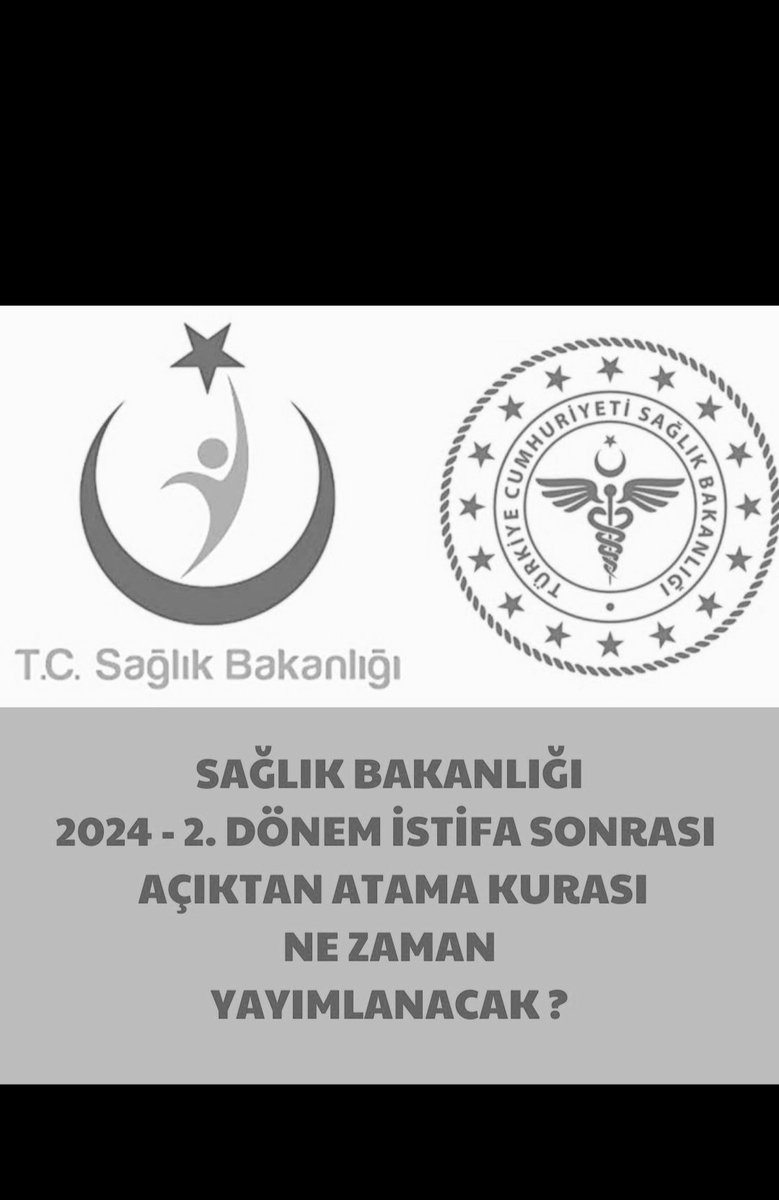 <a href="/drmemisoglu/">Prof. Dr. Kemal Memişoğlu</a> 2️⃣0️⃣2️⃣4️⃣ 2.DÖNEM İSTİFA SONRASI AÇIKTAN ATAMA KURASINI BEKLEYEN 400 KİŞİYİZ
🔴SAĞLIK BAKANLIGI🔴 
🟧YÖNETİM HİZMETLERİNİN BİZLERİ GÖRMESİNİ 
SESIMIZI İLGİLİLERE DUYURULMASINI TALEP EDIYORUZ
<a href="/kursatkirbiyik/">H. Kürşat KIRBIYIK</a> <a href="/yhgmsb/">Yönetim Hizmetleri Genel Müdürlüğü</a> <a href="/drmemisoglu/">Prof. Dr. Kemal Memişoğlu</a> <a href="/suayipbirinci/">Doç. Dr. Şuayıp Birinci</a> <a href="/dryasinerkoc/">Dr. Yasin Erkoç</a> <a href="/acelalsahin/">Celal Şahin</a>