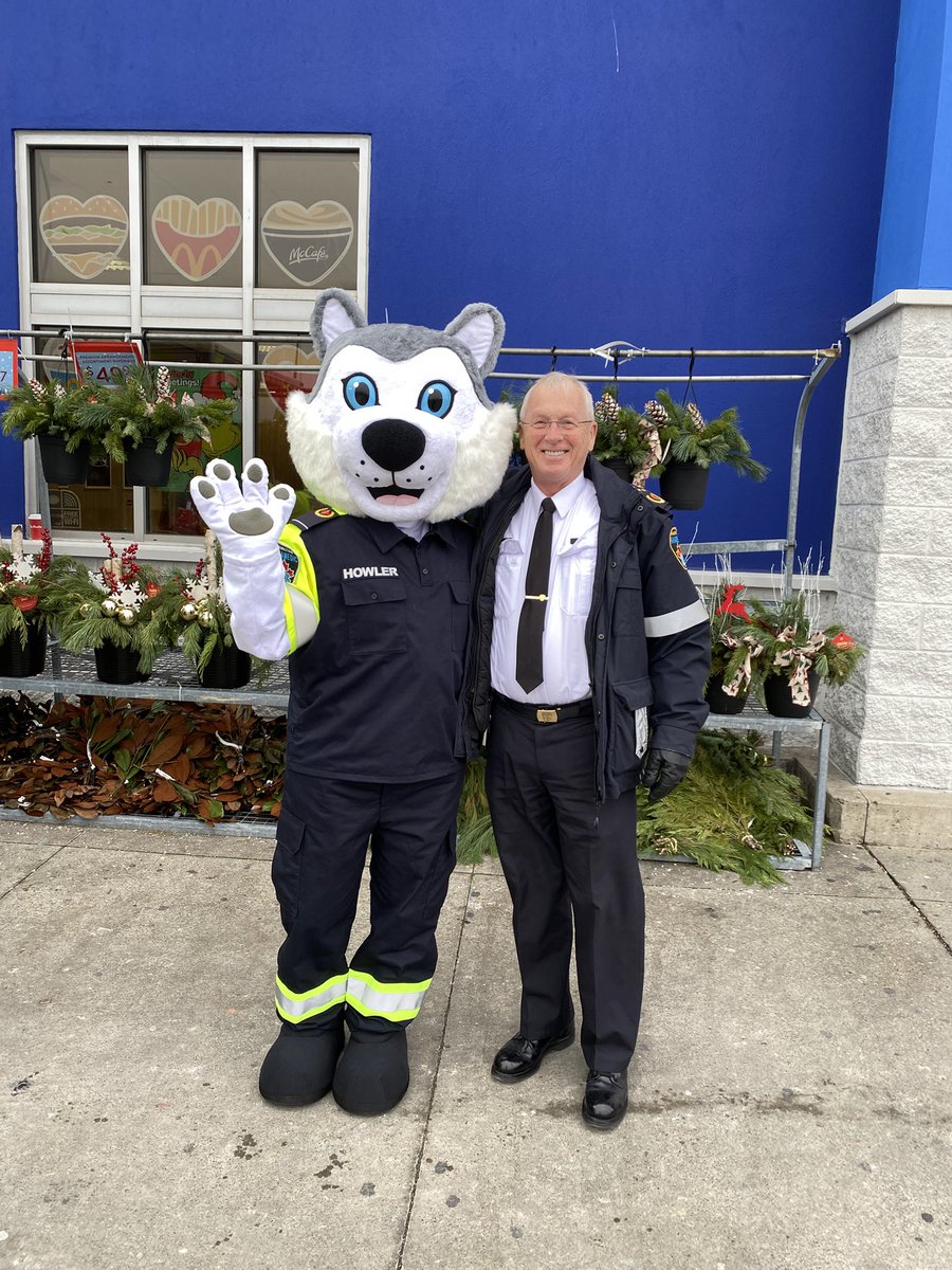 With Howler at Walmart on centennial in Hamilton.  Paramedic Toy Drive for CityKidz til 4:00 today