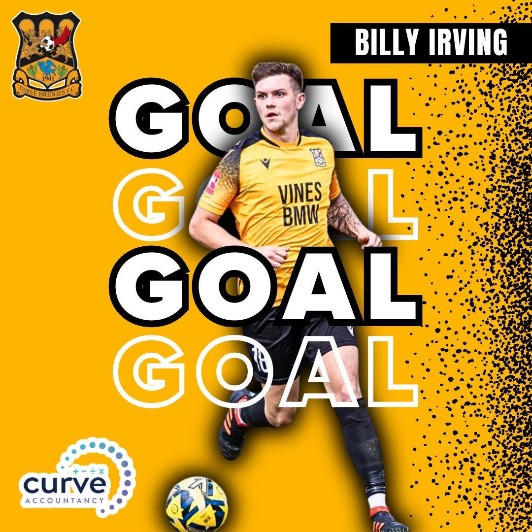 ThreeBridgesFC's tweet photo. GOAL: THREE BRIDGES 2-0 Hythe Town - Billy Irving (15') #IsthmianLeague https://t.co/OciR0Egzew