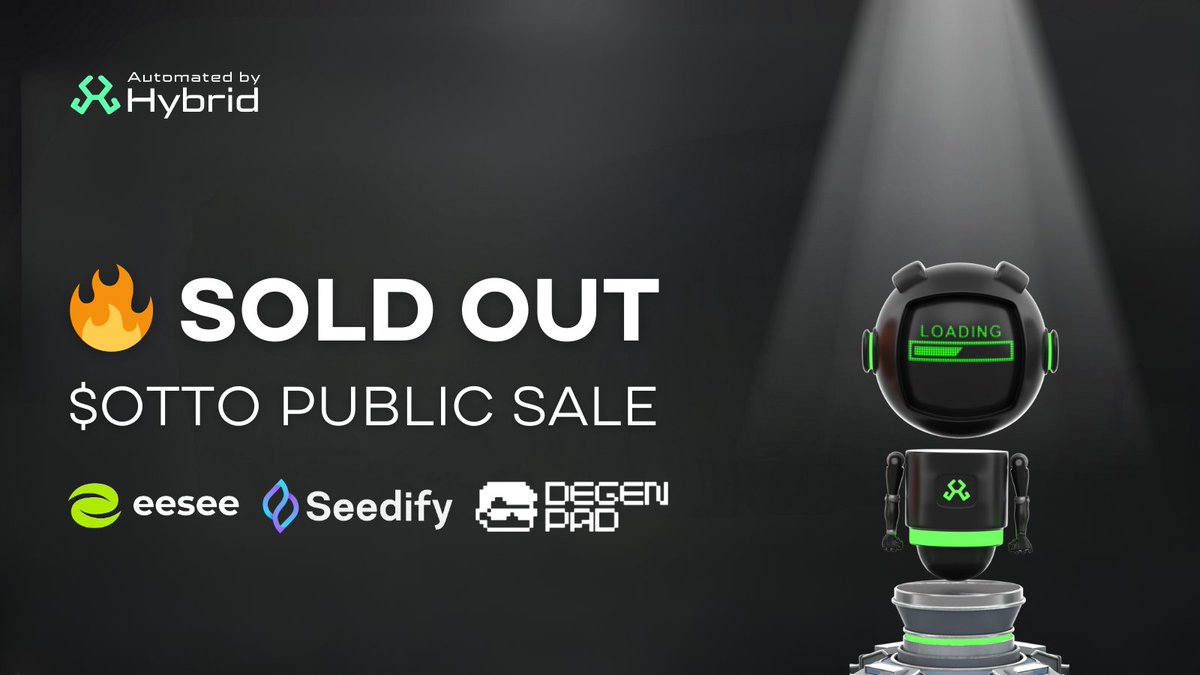 The $OTTO IDOs on <a href="/SeedifyFund/">Seedify</a> , <a href="/DegenPadHQ/">DegenPad</a> , and <a href="/eesee_io/">eesee.io</a>  were snapped up in record time.

Next up: $OTTO launches on <a href="/Uniswap/">Uniswap Labs 🦄</a> (<a href="/base/">Base</a>  network) this Monday, December 9, at 2PM UTC. 

<a href="/OttoOnChain/">Otto</a>  is just getting started.