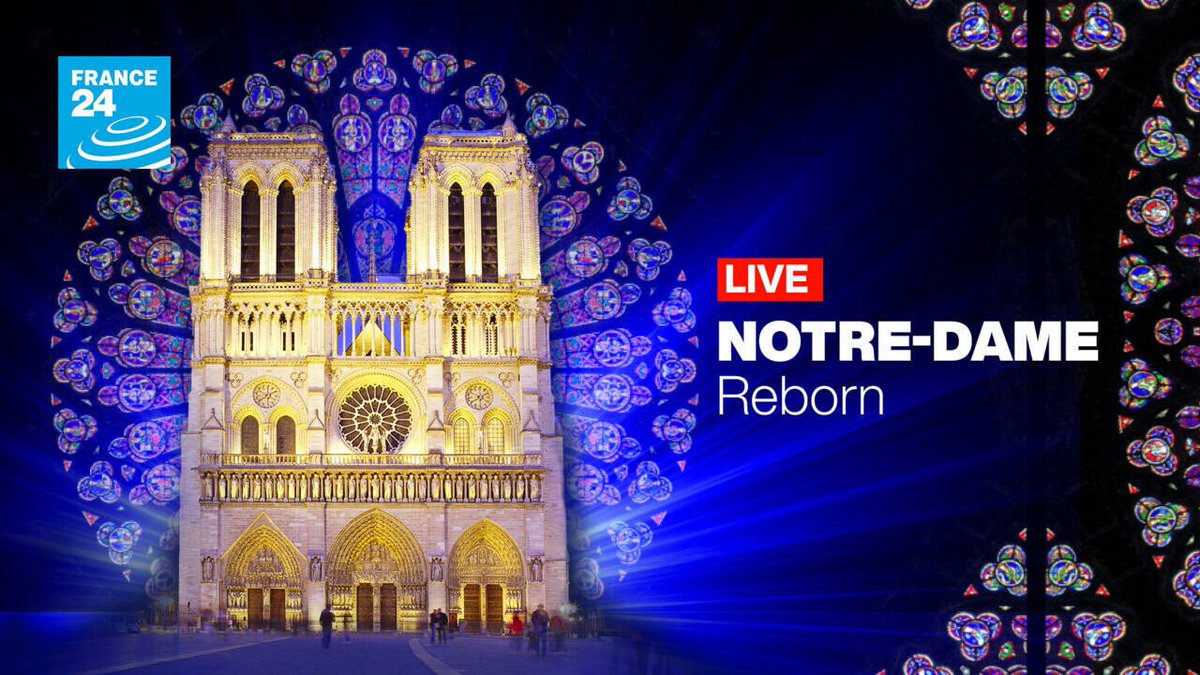 Follow us live on <a href="/France24_en/">FRANCE 24 English</a> from 6pm for the reopening of Paris's iconic Notre Dame Cathedral. <a href="/GavinLeeNews/">Gavin Lee</a> and our panel of guests will bring you live coverage of the ceremony as it unfolds!

<a href="/charleswente/">Charles-A. Wente</a> 
<a href="/LuisMCabreraV/">Luis Miguel Cabrera</a>
<a href="/FRANCE24/">FRANCE 24</a>