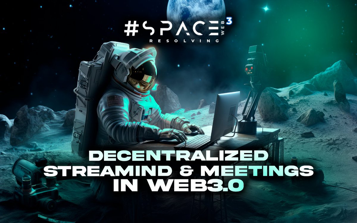 HashtagSpace3's tweet photo. "🚀 Break free from the old ways! 🌌 Welcome to decentralized streaming and meetings in Web3📷with https://t.co/U0Mxru9sjw. Say goodbye to limitations and hello to a new era of collaboration.

💡 Explore https://t.co/U0Mxru9sjw: https://t.co/xoTSkn3BOp
💎 Learn about $SPACE and $DMA tokens: https://t.co/Yr9BDOYUtn
Ready to explore the next frontier? Join us and be part of the movement. #Web3 #Decentralization #Innovation 🌍🛰️"