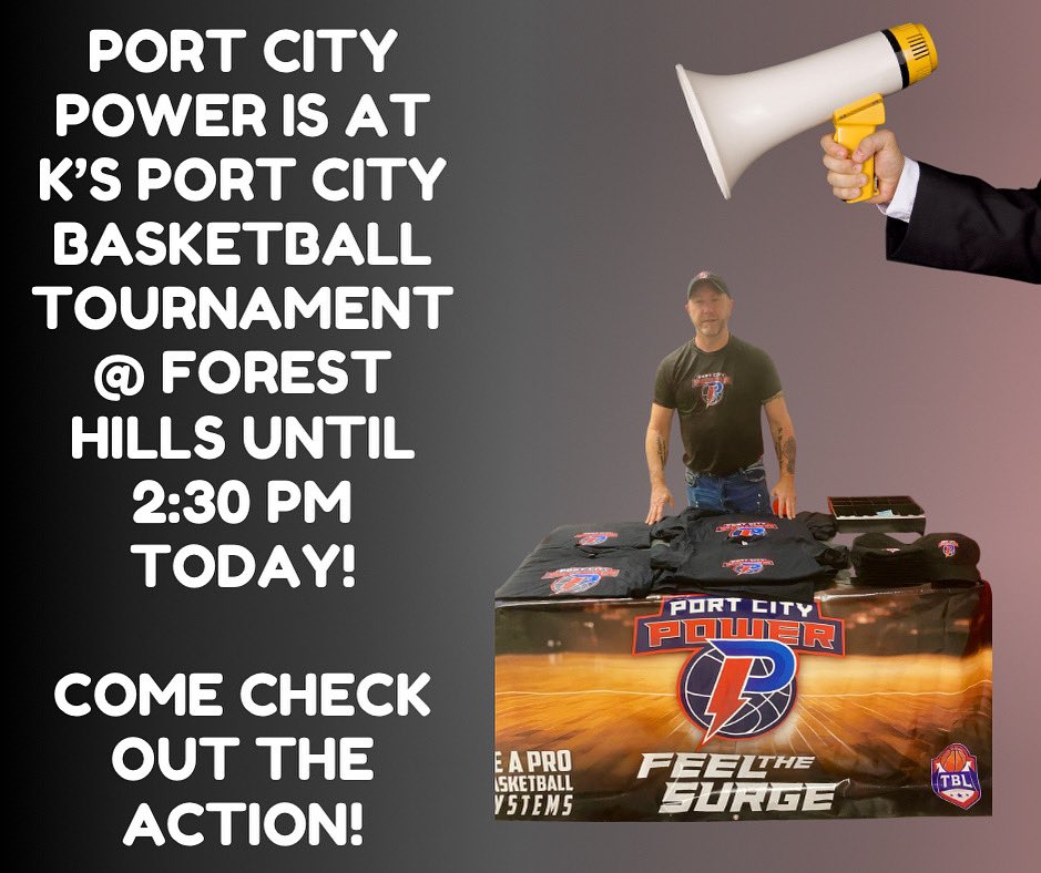 PortCityPowerSJ's tweet photo. We are at K’s Port City Basketball tournament at Forest Hills until 2:30 pm today! Make sure to come see us! #SupportLocal #basketball #TBL @TBLproleague @PortCityPowerSJ https://t.co/NCaQnwfhG8