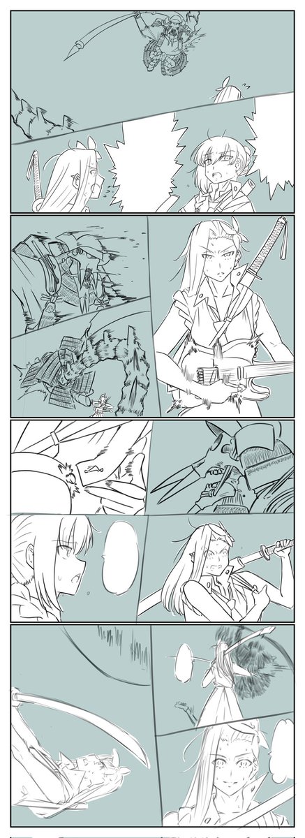ちょっと描いたらすぐ寝る時間になってる謎の現象のせいでなかなか終わらない続きはまた明日💤 