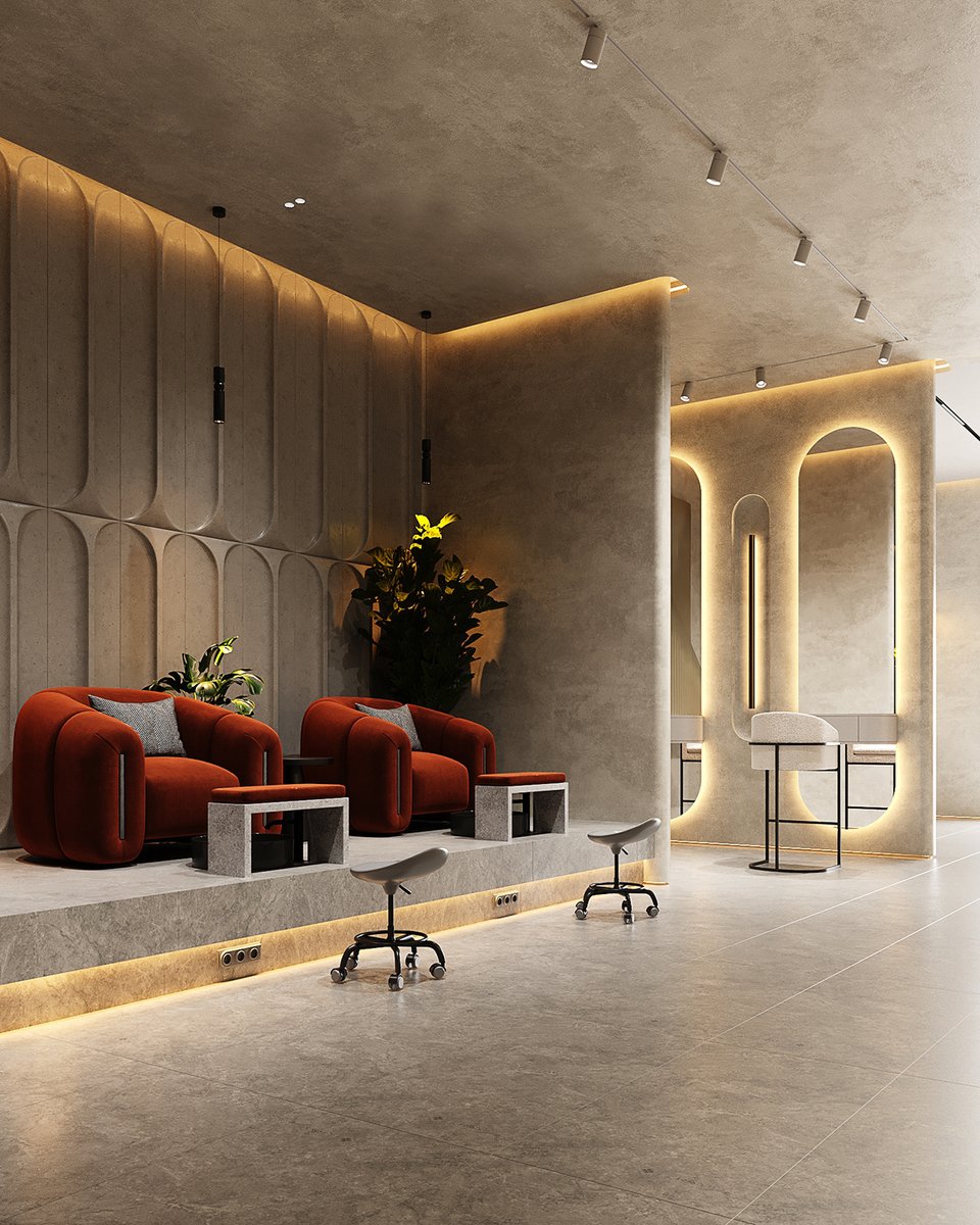 aamerpaki's tweet photo. Nail Saloon Interior Design 
new concept 
please give me feedback thanks 

#interiordesign #interiors #interiordeco
