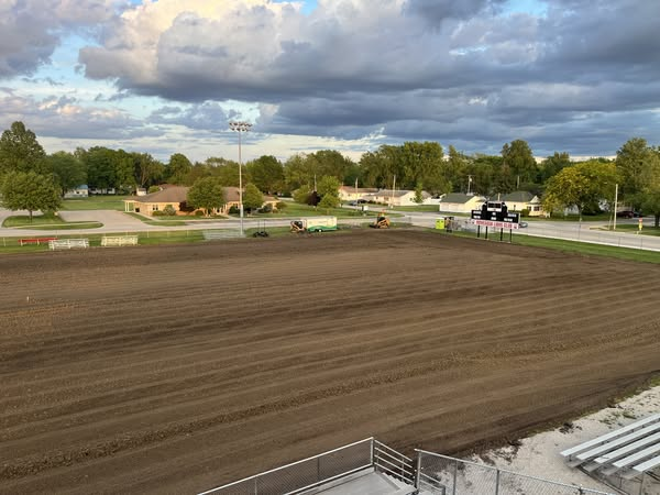 ProfOutdoorSol's tweet photo. "24 Days of Christmas" - Day 7
Natural grass football field renovation! Thank you Central A&amp;M High School Principal Brown for letting us keep it REAL! Removal of existing turf, 300+ yards of topsoil, laser grade, irrigation, goal posts and HGT Bluegrass. https://t.co/WLqj8VWnPR