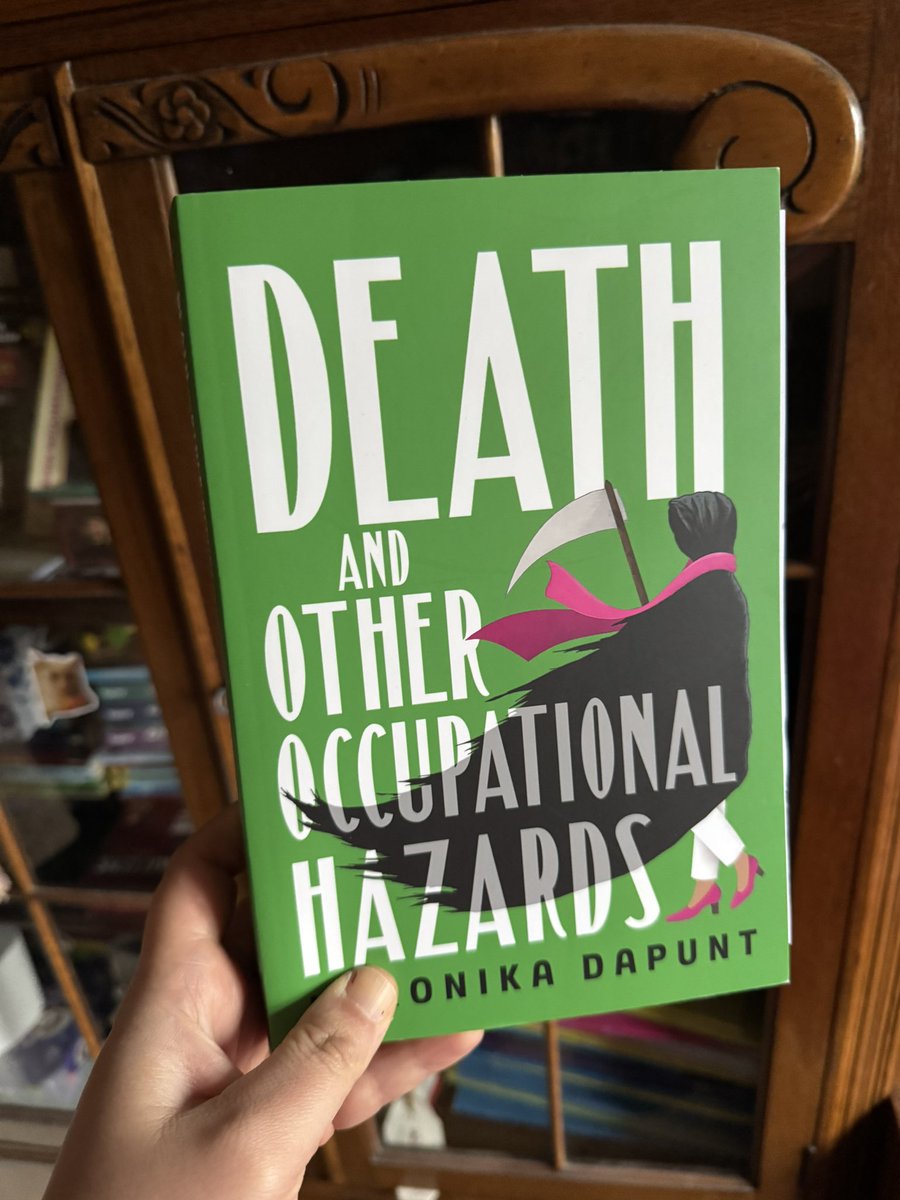 Ohh look an early Christmas present 💛🧡 This is one of my most anticipated releases for 2025 and I feel so lucky!

DEATH AND OTHER OCCUPATIONAL HAZARDS coming next April!

<a href="/vmdapunt/">Veronika Dapunt</a> <a href="/PenguinUKBooks/">Penguin Books UK</a> <a href="/BantamPress/">BantamPress</a>