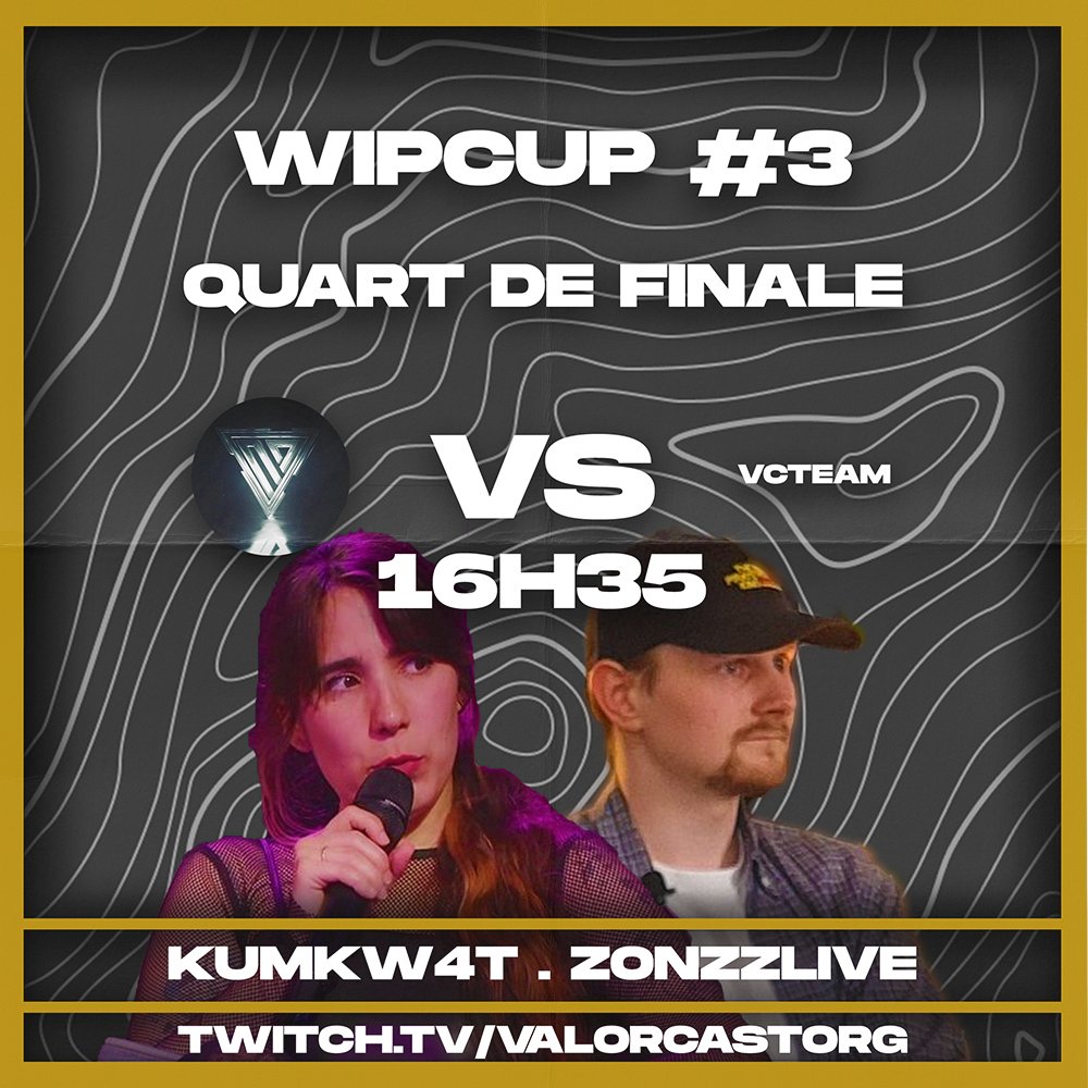 valor_cast's tweet photo. Lower bracket round 3 #WipCup3 :
@NewD_eSport vs #VCTeam
https://t.co/e77D5sovWs https://t.co/RahaAY43iM