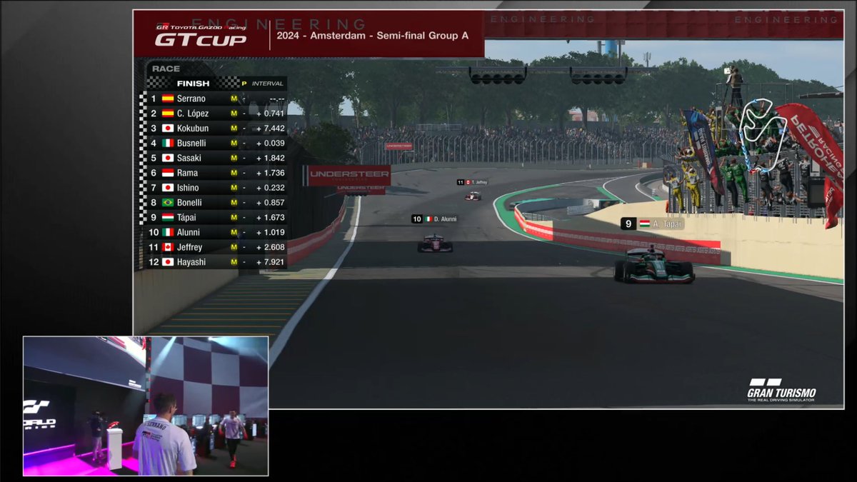 Dstinct_GG's tweet photo. 🔴 Live Update 🔴 #TGRCup

Semi Final A done, @AdamTapai18 finishes in P9 after being so close to the cutoff for the majority of the race.

Up next is Semi Final B with #Dstinct_jeeesh 🇦🇺 at Red Bull Ring

#wearedstinct #teamdstinct https://t.co/JZlEE8h7j9