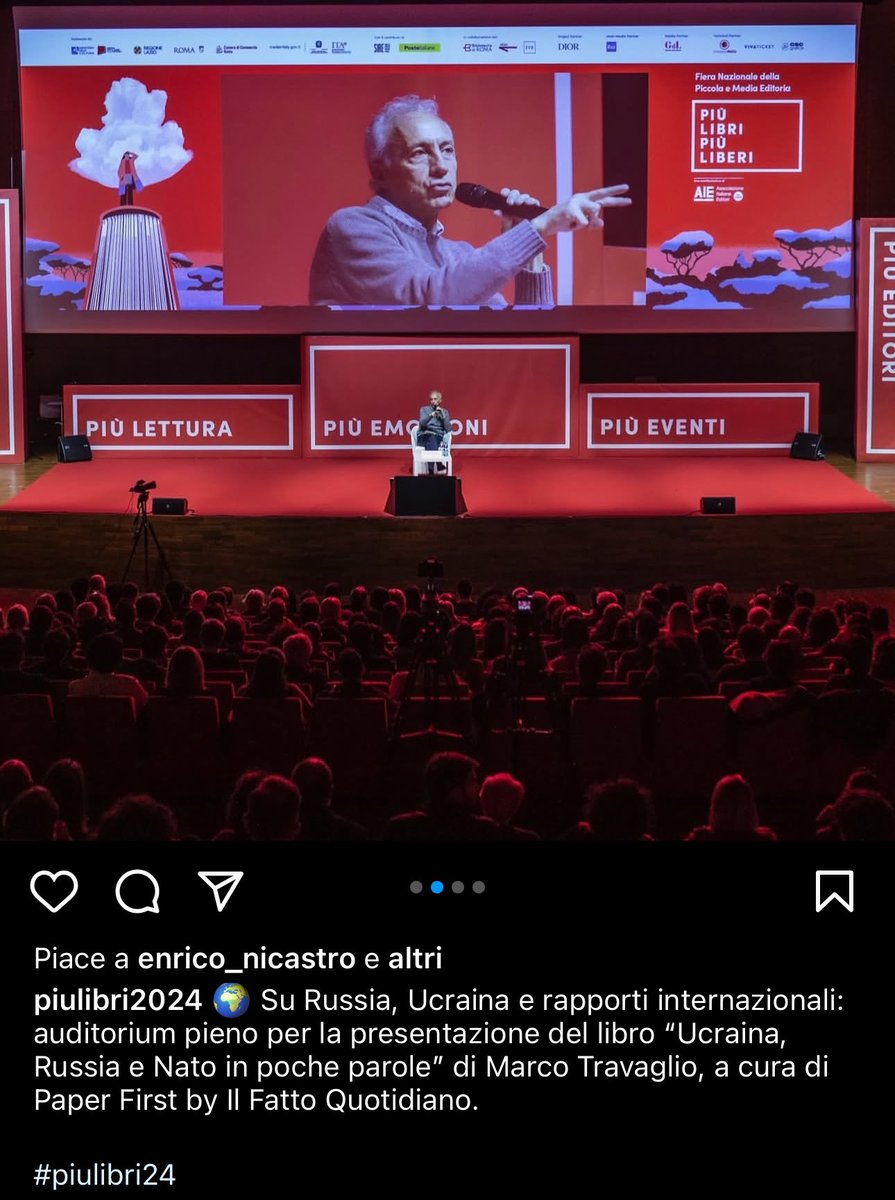 maxcoccia's tweet photo. L’evento di politica estera e sul conflitto in #Ucraina #PLPL24 lo affida a Marco Travaglio e al suo libro giustificazionista del conflitto in Ucraina.
Non c’è fine allo schifo e alla totale bancarotta morale nel quale anche il mondo delle produzioni culturali è immerso. https://t.co/PN6H38RjKW