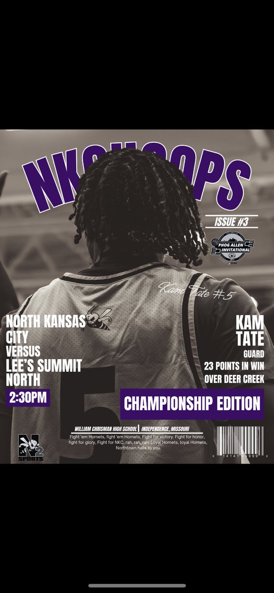 NKCHoops (@nkcbasketball) on Twitter photo Championship Day‼️ <a href="/tatekamron1/">Kam</a> <a href="/metrosports_mk/">Metro Sports MoKan</a> <a href="/KCHS_Hoops/">KC High School Hoops</a>
🆚 Lee’s Summit North
⏰2:30pm
📍William Chrisman High School Championship Day‼️ <a href="/tatekamron1/">Kam</a> <a href="/metrosports_mk/">Metro Sports MoKan</a> <a href="/KCHS_Hoops/">KC High School Hoops</a>
🆚 Lee’s Summit North
⏰2:30pm
📍William Chrisman High School