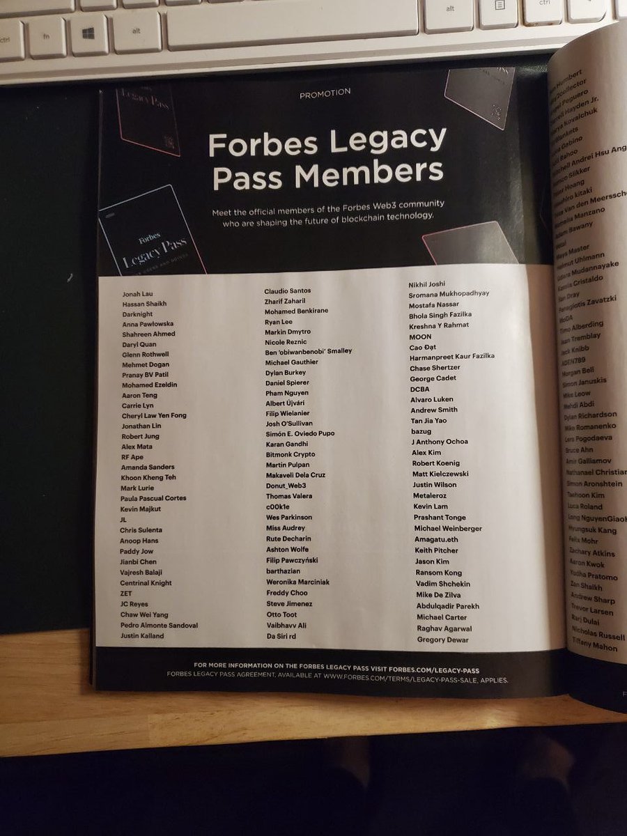 CCrypto666's tweet photo. And to wrap up this year, we made it into @ForbesWeb3 magazine. Mom, dreams do come true. The next goal is the Forbes cover. https://t.co/S1TXdPeMgr