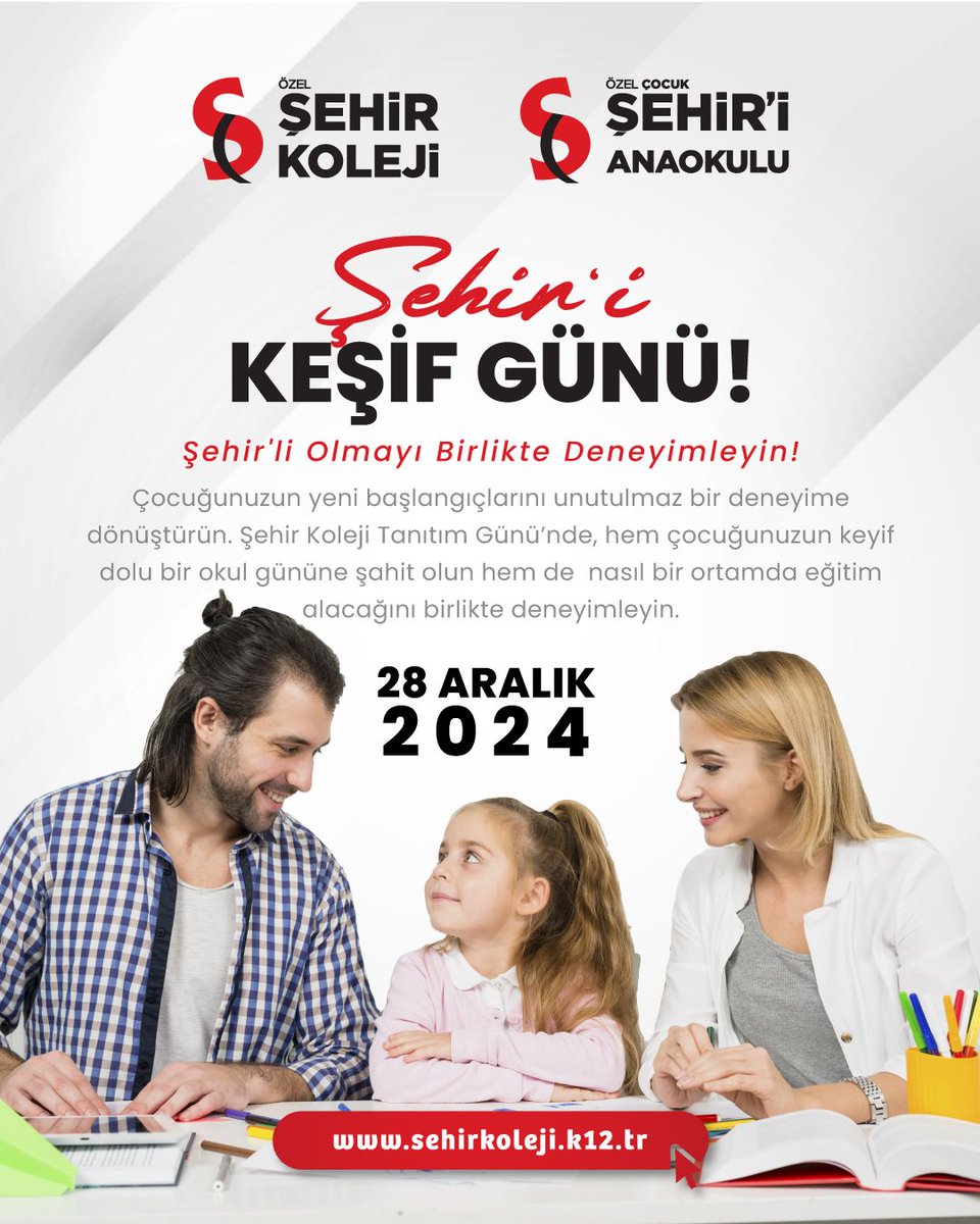 🎒✏️Şehir'li Olmayı Birlikte Deneyimleyin!

‼️SINIRLI KONTENJAN, KAYITLA KATILIM‼️

💫Etkinliğimiz, İlkokul 1. sınıfa başlayacak öğrenci ve anaokuluna başlayacak öğrenci ve velilerine yöneliktir. Katılım ÜCRETSİZDİR.