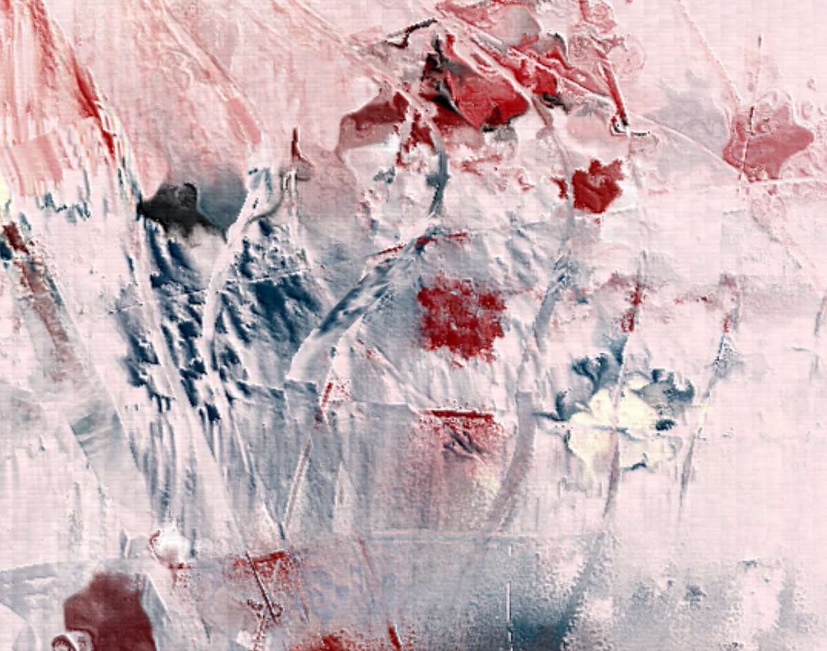 drhoodoo1's tweet image. Chromatographies is a highly textured work, when you zoom in 👀
Have a nice week-end ! 😎
#webgl #fxhash #generativeart