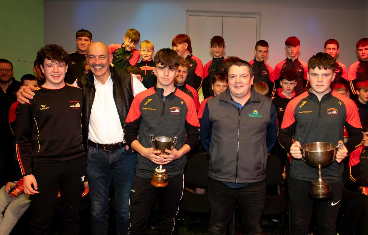HoreswoodGAA's tweet photo. Many thanks to Brian Bowe of Great Island Training Solutions who sponsored tops for the Under 14's at last night's medals presentation in Campile Hall. https://t.co/UJLw8AbmSm
