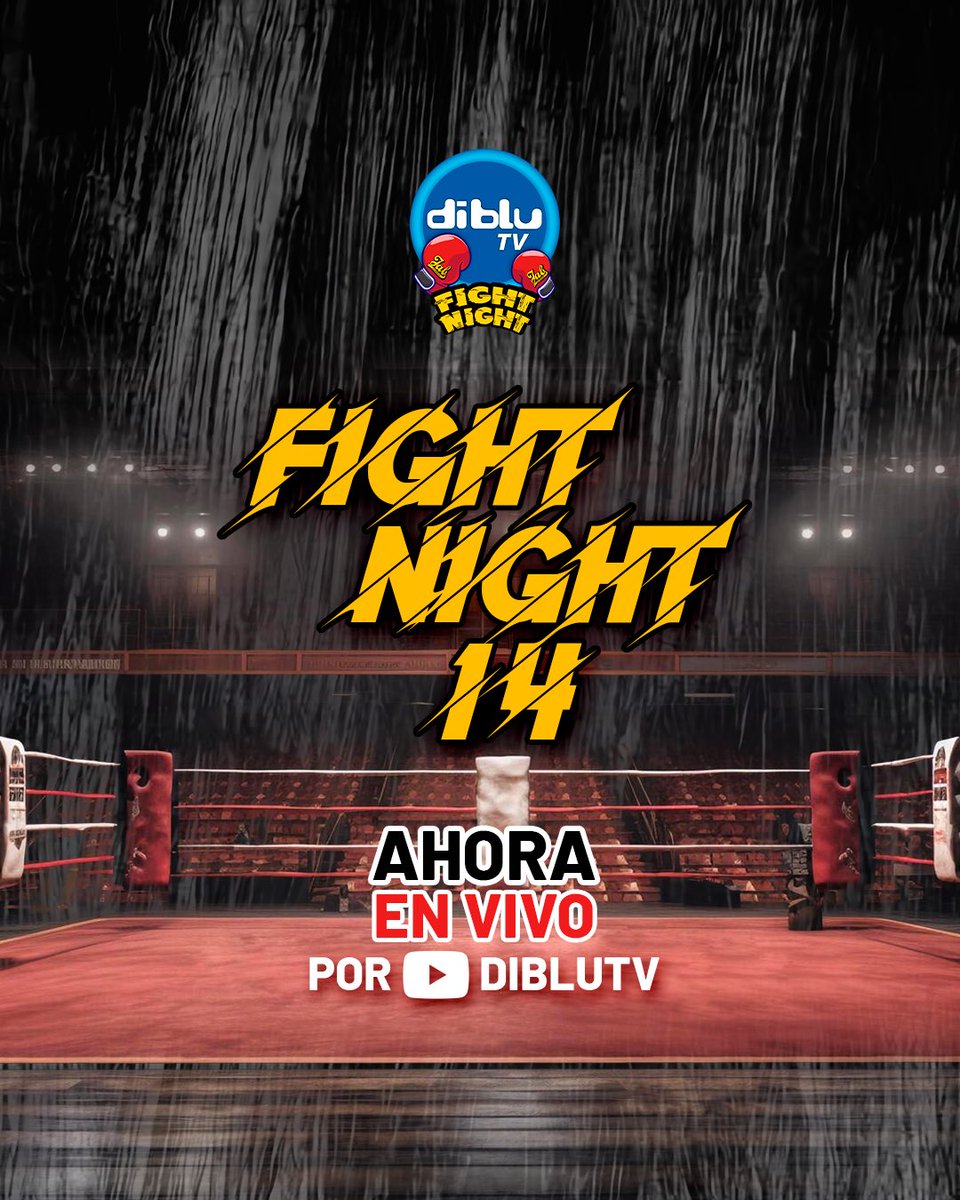 RadioDibluFM's tweet photo. 🔴 ¡ESTAMOS EN VIVO!
Arrancamos la transmisión exclusiva del #FightNight14 🥊 por nuestro canal de YouTube Diblu TV 📺
¡66 peleas imperdibles donde los boxeadores dejarán todo en el cuadrilátero para llevarse esa medalla! 👊🏻😮💨
‼️ Súmate ahora y alienta a tu favorito https://t.co/rDouJBZrXm
