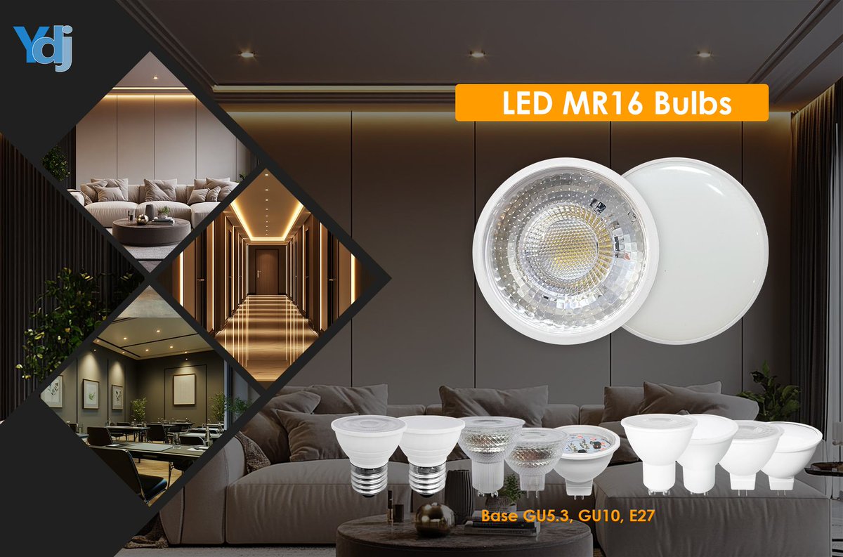 YdjLight's tweet image. Upgrade your lighting with our versatile LED MR16 bulbs! Our bulbs come in various bases, GU5.3, GU10, E27 to suit all your lighting needs. Discover the perfect solution here!

For more, pls visit ydj-light.com/product-catego…

#YDJLight #LEDLampFactory #LEDMR16Bulb #LEDSpotLamp