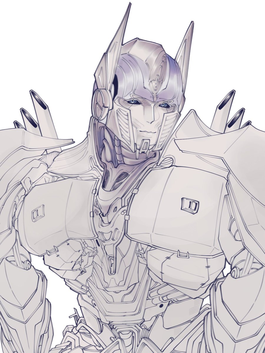 This is the result of my experiment drawing Optimus again.

#Transformers #OptimusPrime