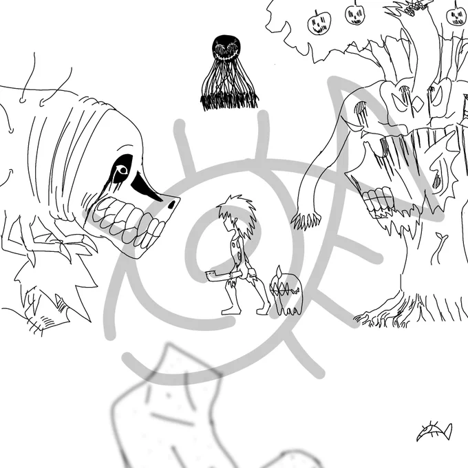 本垢で出してる創作絵一部 