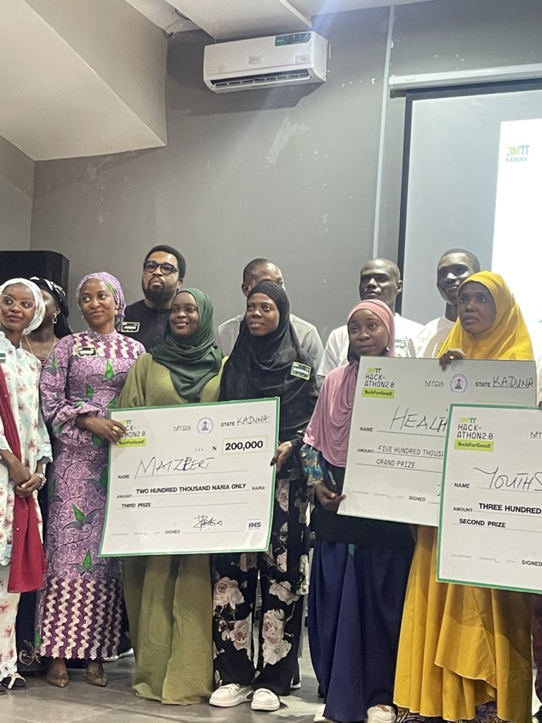 NFTIAfrica's tweet photo. NFTI is pleased to sponsor and present the grand prize present at the just-concluded @3MTTNigeria Kaduna State Impact Summit. https://t.co/V7NcmMJbDp