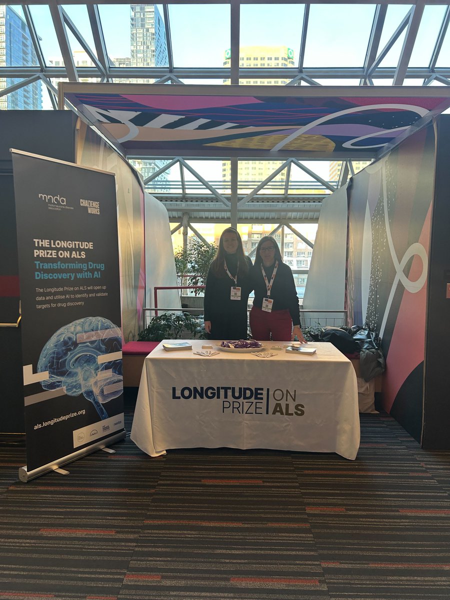 Are you interested in #ALS drug discovery? Come speak to our team at Booth 14 #alsmndsymp on how you can enter the new #LongitudePrizeALS coming 2025. We also have jelly brains...als.longitudeprize.org
