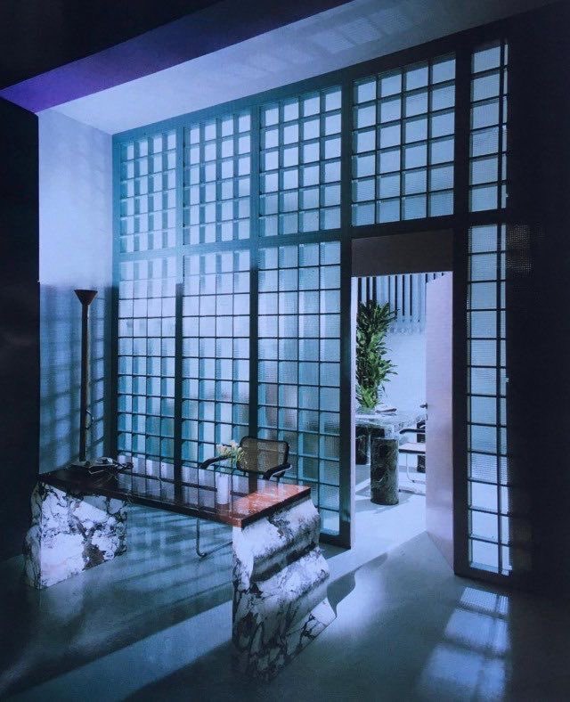 80’s interiors did cool tones so sos well