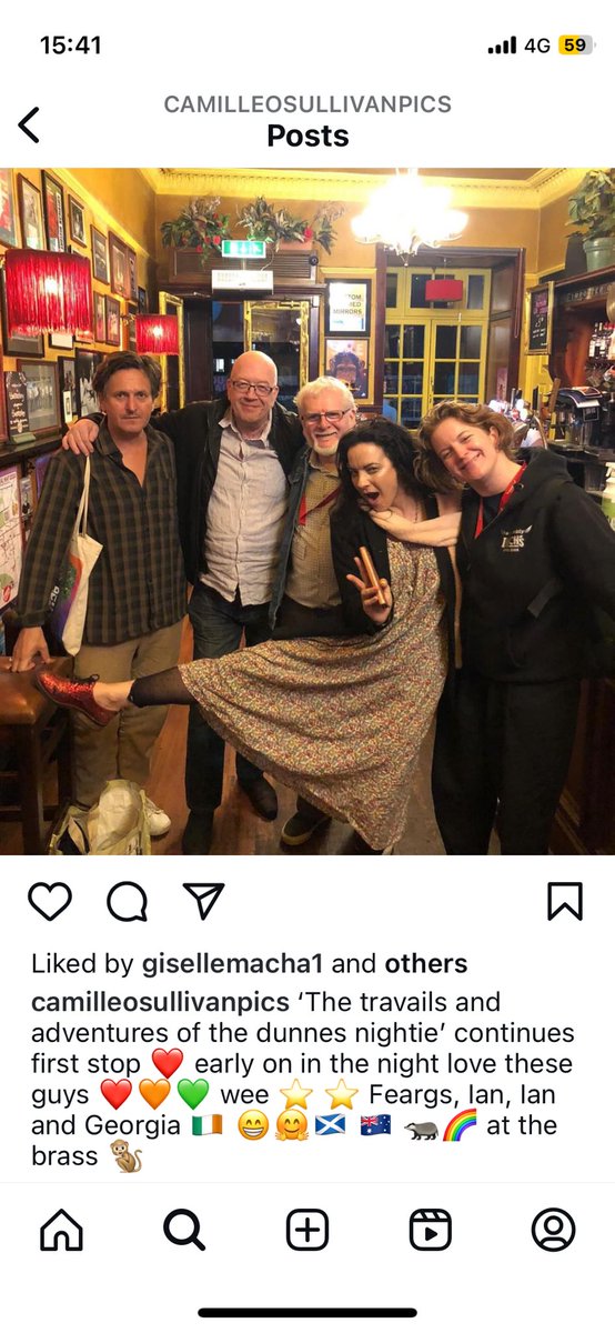 nanonanu's tweet photo. @Rebecca99LT Take a leaf out of the book of the divine Camille O’Sullivan and just style it out. She spent much of last August cutting about Edinburgh in what she freely admitted was a nightie. It was quick, easy and comfy and she just threw it on after her show each night. https://t.co/1XfwmudW6F