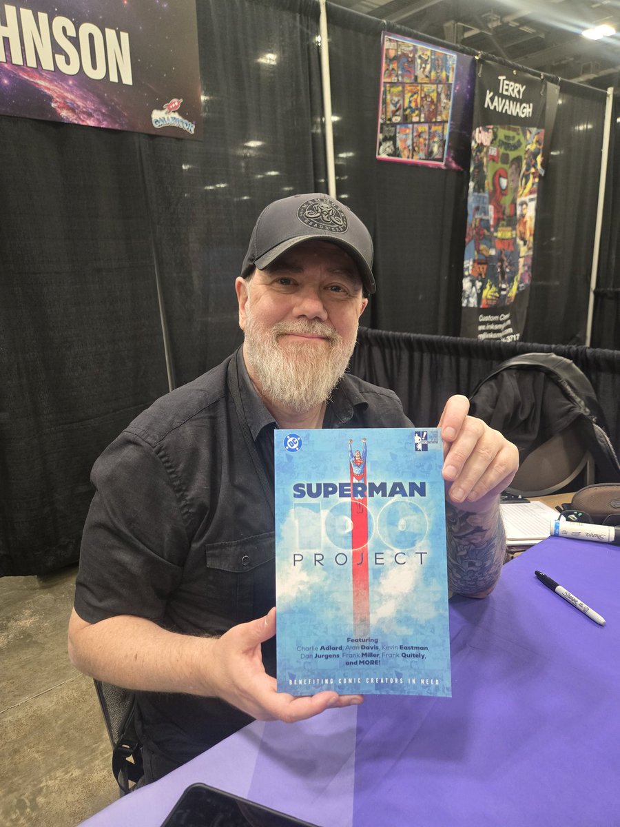 heroinitiative's tweet photo. If you're at @galaxyconcolumbus this weekend, be sure to swing by Booth 234 and grab your EXCLUSIVE copy of the Superman #100Project... then get it signed by these incredibly talented and good-looking artists at the con! 

#BeTheHero #helpingcomiccreatorsinneed https://t.co/0l11Pw7LkB
