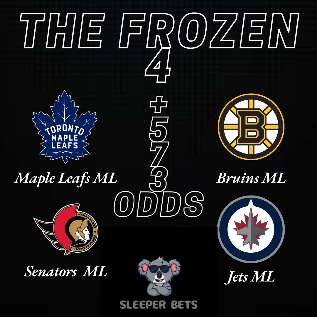 Sleeper_Bets's tweet photo. THE FROZEN 4 LAY 

#sportsbetting #sports #nhl https://t.co/JvvcLVxf20